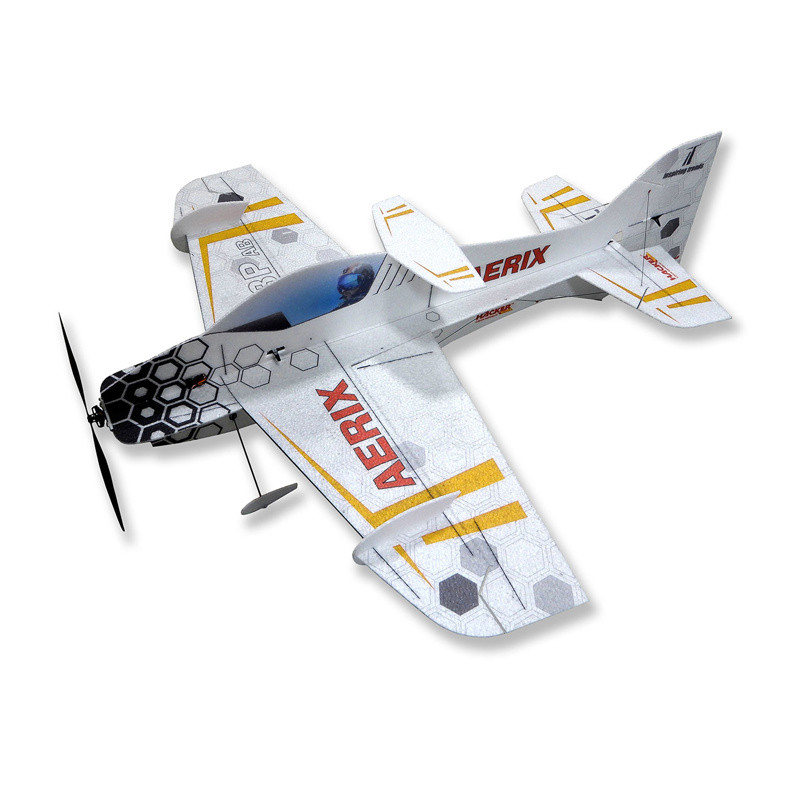 Avion Hacker model AERIX F3P AB Jaune ARF env.0.84m