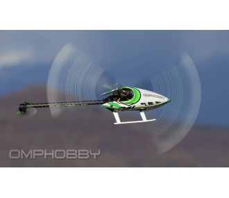 OMPHOBBY M1 V3 PRO - Nebula Pink-BNF Hélicoptère Micro 3D Direct Drive (ExpressLRS Intégré)