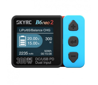 B6 Neo 2 SMART charger (300W) SkyRc

(The text you provided is already largely in English, except for the word "chargeur" if it was meant to be "chargeur" in French. If you meant "chargeur," the full translation would be:)

B6 Neo 2 SMART charger (300W) S