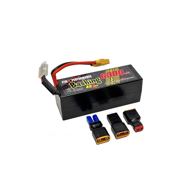 Lipo Pink Bashing 4S 14.8V-6300-50C (Multi) 139x47x49mm 600g