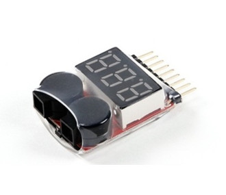 Sensor de voltaje - Alarma zumbador para batería baja de 1 a 6S - 2 en 1