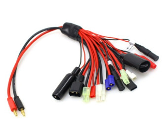 Cordon MultiPrises Multifonction 10 en 1 - 4mm  prise banane