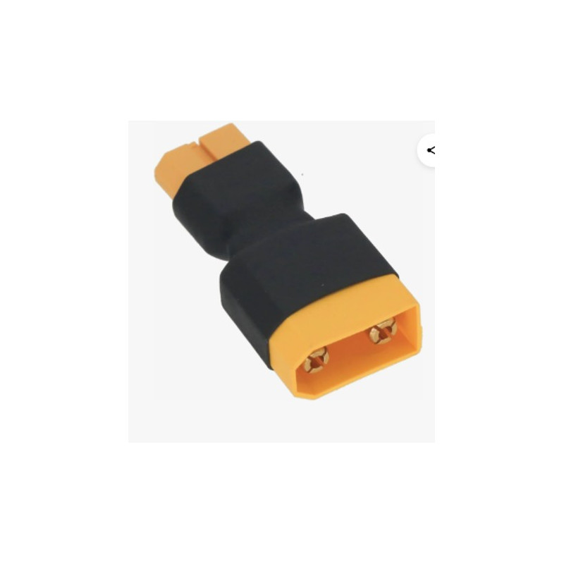 Adaptador corto de XT60 hembra a XT90 macho
