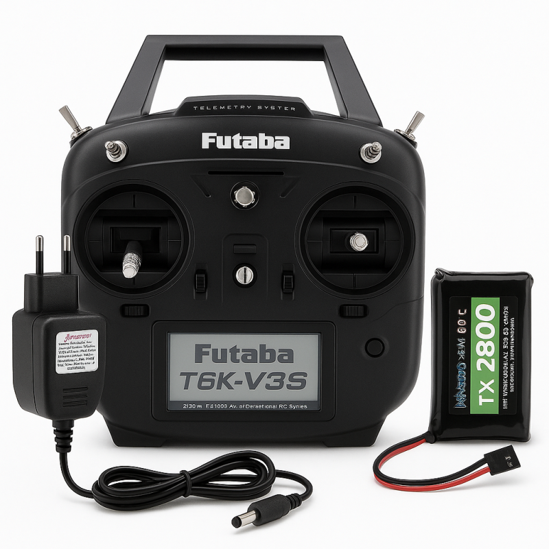 Pack Radio Futaba 6K Mode 2 - chargeur + batterie