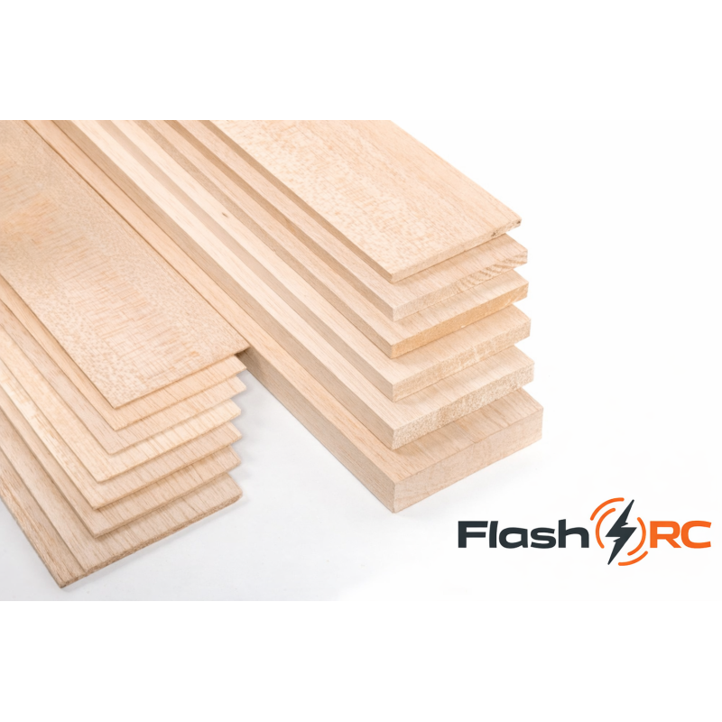 Planche balsa Eco 20/10 (ep.2mm) FLASH RC