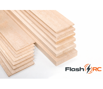 Planche balsa Eco 15/10 (ep.1,5mm) FLASH RC