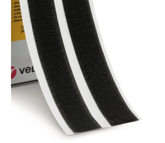 Black Velcro strips 20 x 500mm