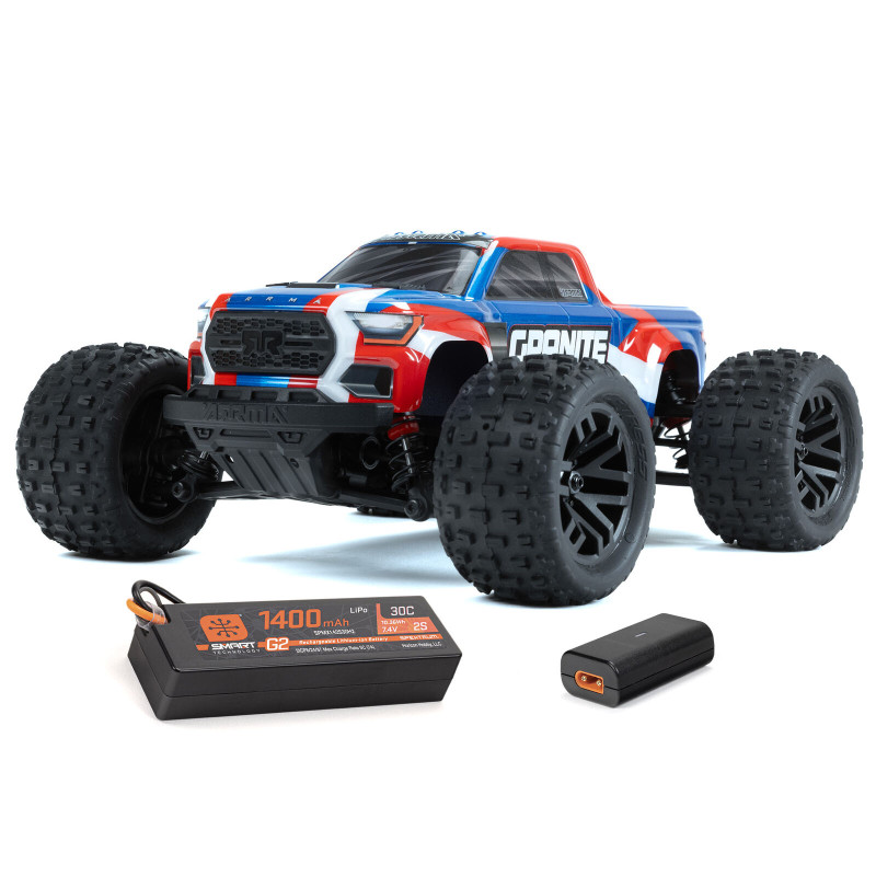 1/18 GRANITE GROM 4X4 RTR Brushed Monster Truck blau (mit Akku und Ladegerät)