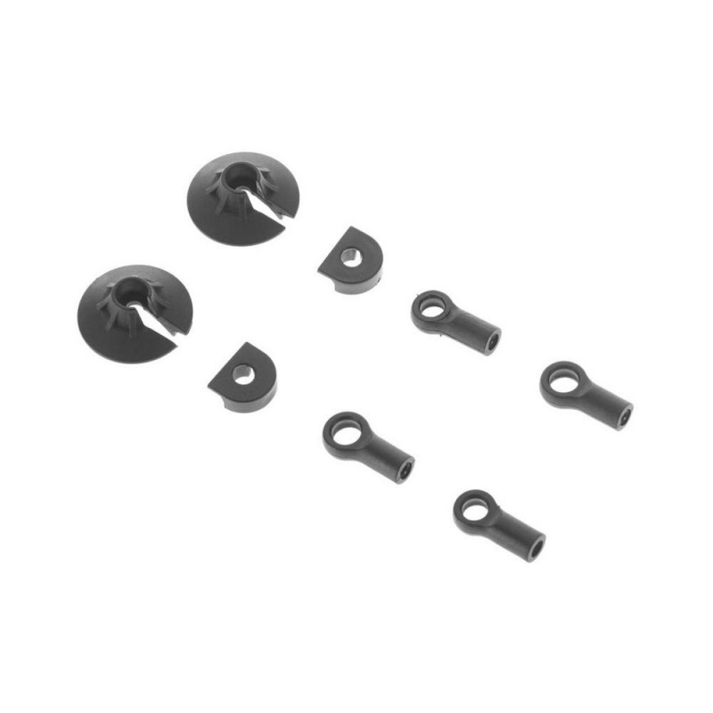 ARRMA AR330338 Set di tiranti per ammortizzatori Nero (2)