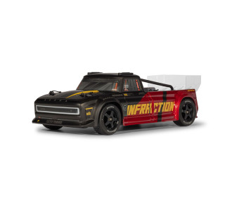 1/8 INFRACTION 223S DSC 4X4 RTR Brushless All-Road Street Bash Truck, Black/Red 2/24 En stock  1/8 INFRACTION 223S DSC 4X4 RTR Brushless All-Road Street Bash Truck, Black/Red