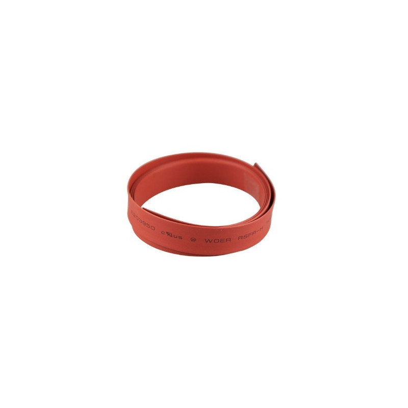 Gaine thermorétractable Ø10mm par 1m rouge