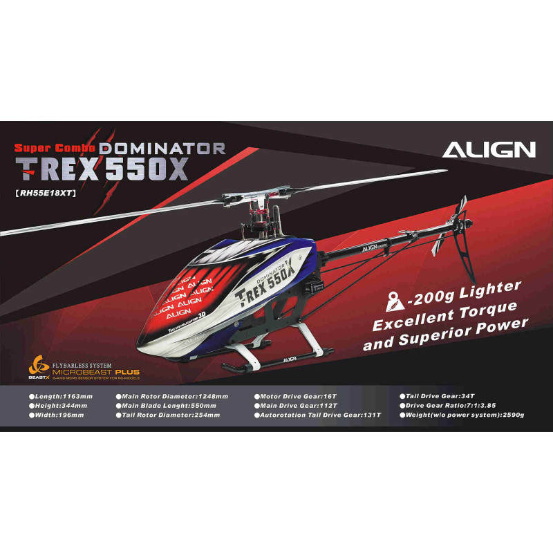Align T-REX 550X super combo