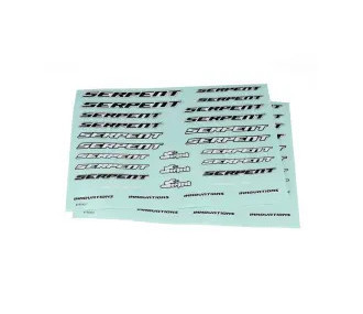 Serpent planche autocollant Serpent medium black-white (2) (SER190401) 