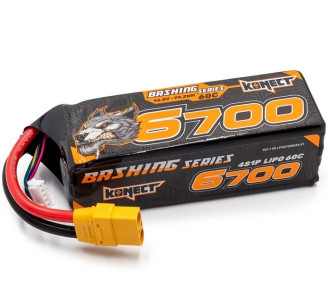 Batería Konect soft case XT90 4S 14.8V 6700mah 60C LiPo