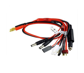 Cordon de charge bananes 4mm vers multi-fiches Yuki