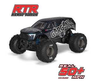 ARRMA 1/10 GORGON 223S 2WD RTR Brushless Monster Truck, Blue/Black