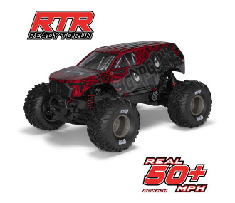 ARRMA 1/10 GORGON 223S 2WD RTR Brushless Monster Truck, Red/Black