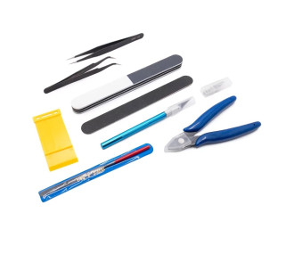 Set d'outils de découpe et d'ébavurage de précision (9 outils)