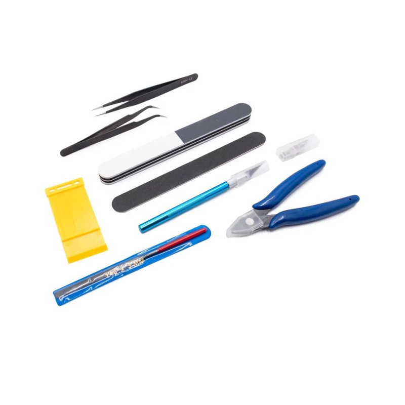 Set d'outils de découpe et d'ébavurage de précision (9 outils)
