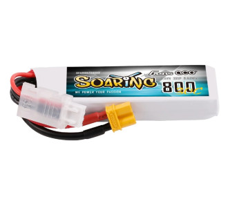Batterie Gen ace Soaring lipo 2S 7.4V 800mAh 30C prise XT30