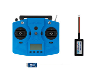 Radiocommande KAVAN V5 + R6L RX - bleue 24-voies