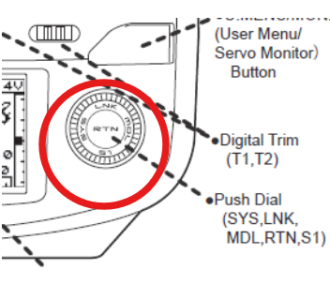 Futaba Push Dial pour T12K (1M10E84001)
