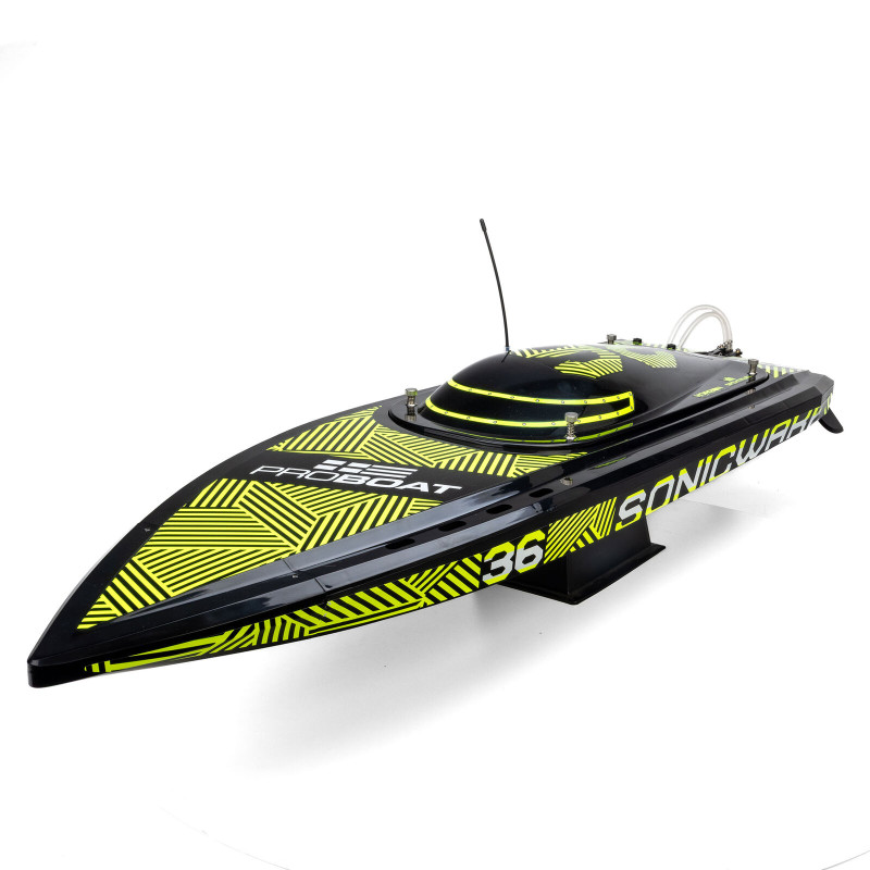 Proboat Sonicwake 36 BL Grün/Schwarz RTR Boote - PRB08032T2