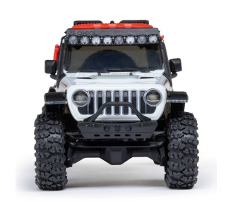 SCX30 Jeep Wrangler JLU 4X4 RTR à charbon Rock Crawler (Batterie et chargeur inclus), blanc - Axial