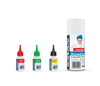 Lot accélérateur 150ml + 3x colles cyano KAVAN