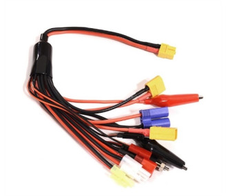 Cordon MultiPrises Multifonction 10 en 1 - 4mm  prise XT60 femelle