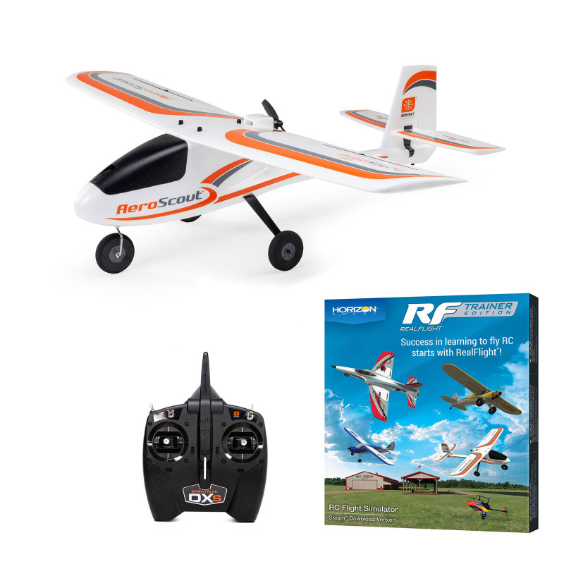 AeroScout S2 1.1m RTF Basic avec SAFE  + RealFlight Hobbyzone