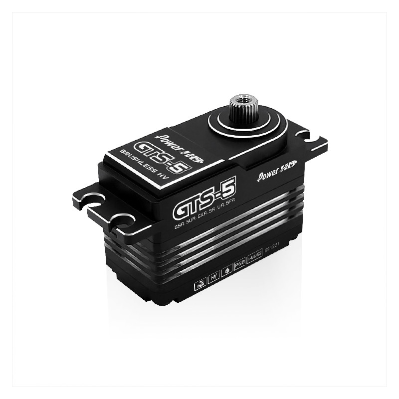 Servo GTS5 Low Profile Brushless Alu-Gehäuse HV (50kg/0,08s) Power HD