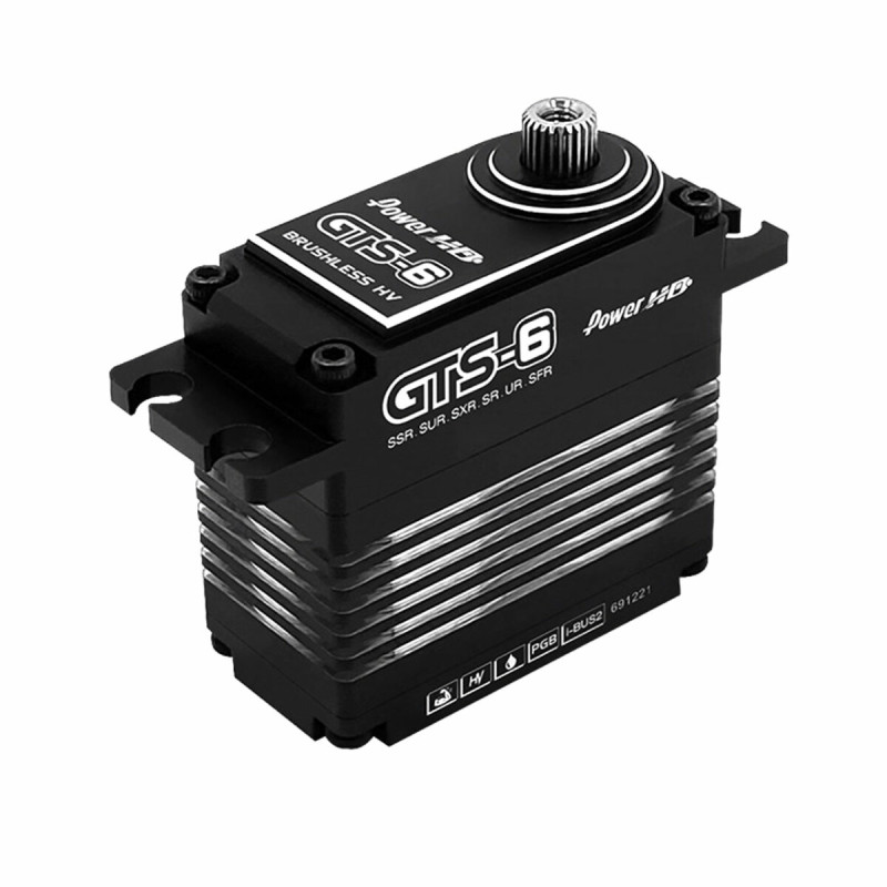 Servo GTS6 Low Profile Brushless Boitier Alu HV (60kg/0.07s) Power HD