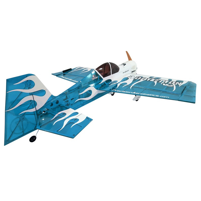 Avion Precision Aerobatics Addiction (V4) bleu ARF env.1.00m - avec LEDs