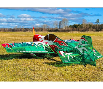 Avion Precision Aerobatics Addiction XL (V3) vert ARF env.1.50m - avec LEDs