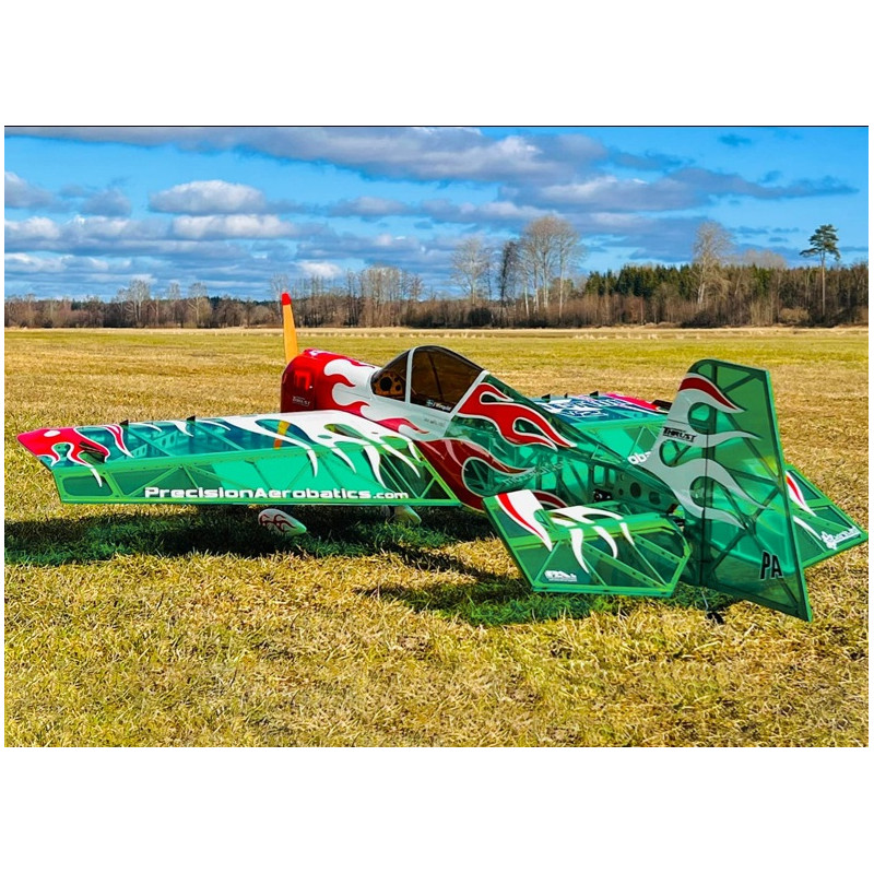 Avion Precision Aerobatics Addiction XL (V3) vert ARF env.1.50m - avec LEDs