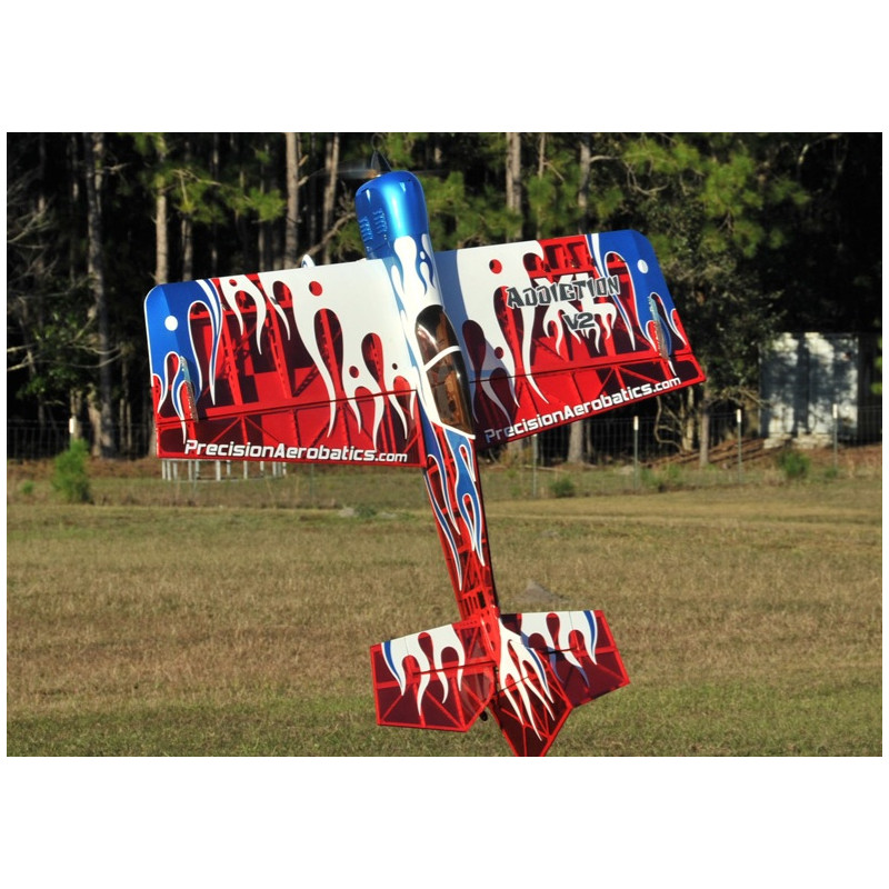 Avion Precision Aerobatics Addiction XL (V3) rouge ARF env.1.50m - avec LEDs