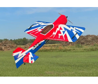 Avion Precision Aerobatics Addiction XL (V3) rouge/bleu ARF env.1.50m - avec LEDs