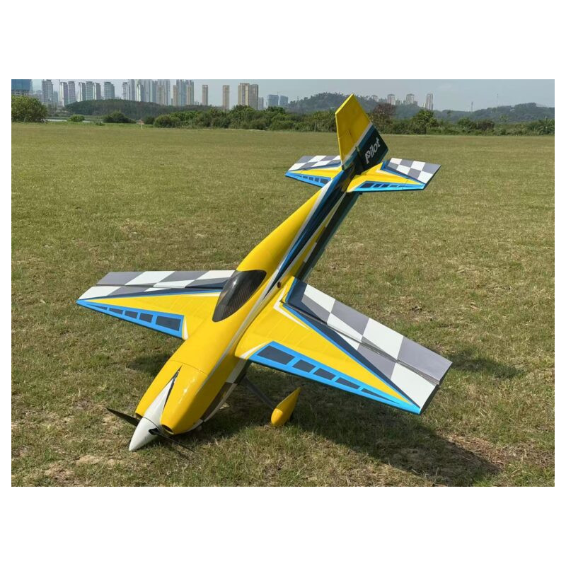 Kunstflugzeug - PilotRC - EDGE 540 V3 - (ca. 2,15 m) - Gelb, Blau, Grau