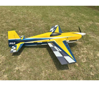 Kunstflugzeug - PilotRC - EDGE 540 V3 - (ca. 2,15 m) - Gelb, Blau, Grau