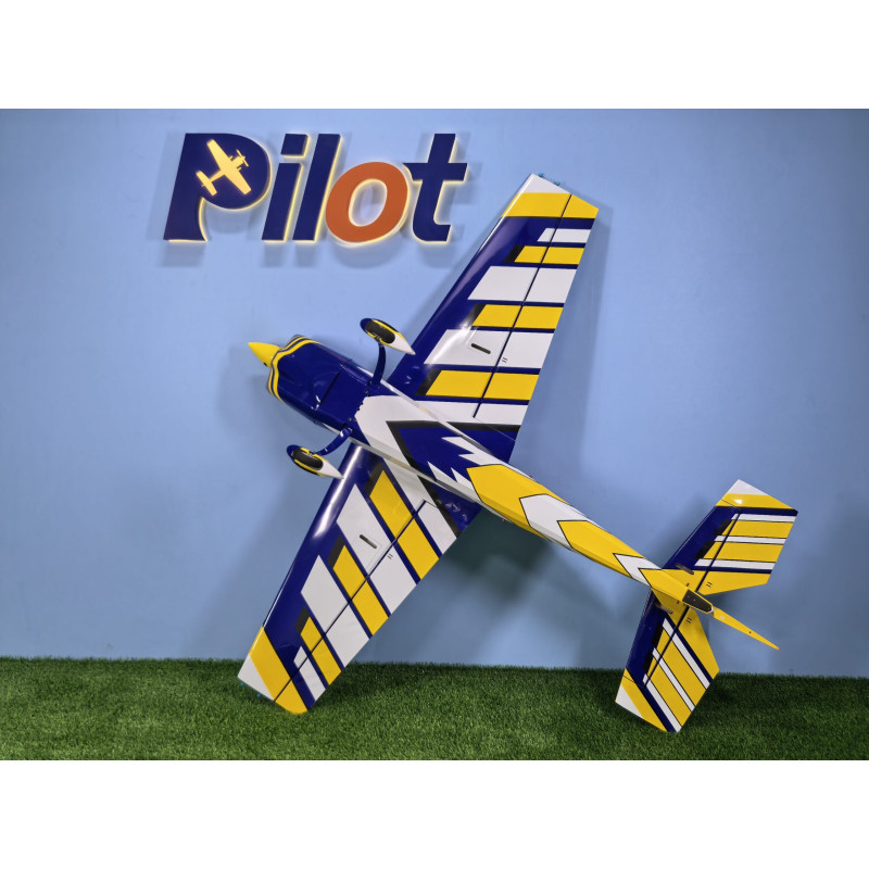 Kunstflugzeug - PilotRC - EXTRA NG-67 - (ca. 1,70 m) - Blau, Weiß, Gelb