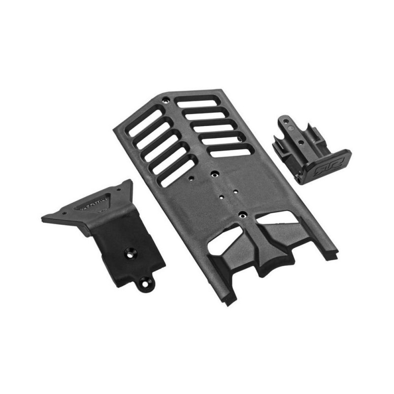 ARRMA AR320282 Front/Rear/Center Skidplate Set Nero