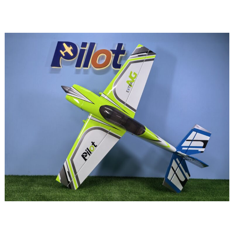Aereo acrobatico - PilotRC - EXTRA NG-78 - (ca. 1,97 m) - verde grigio bianco