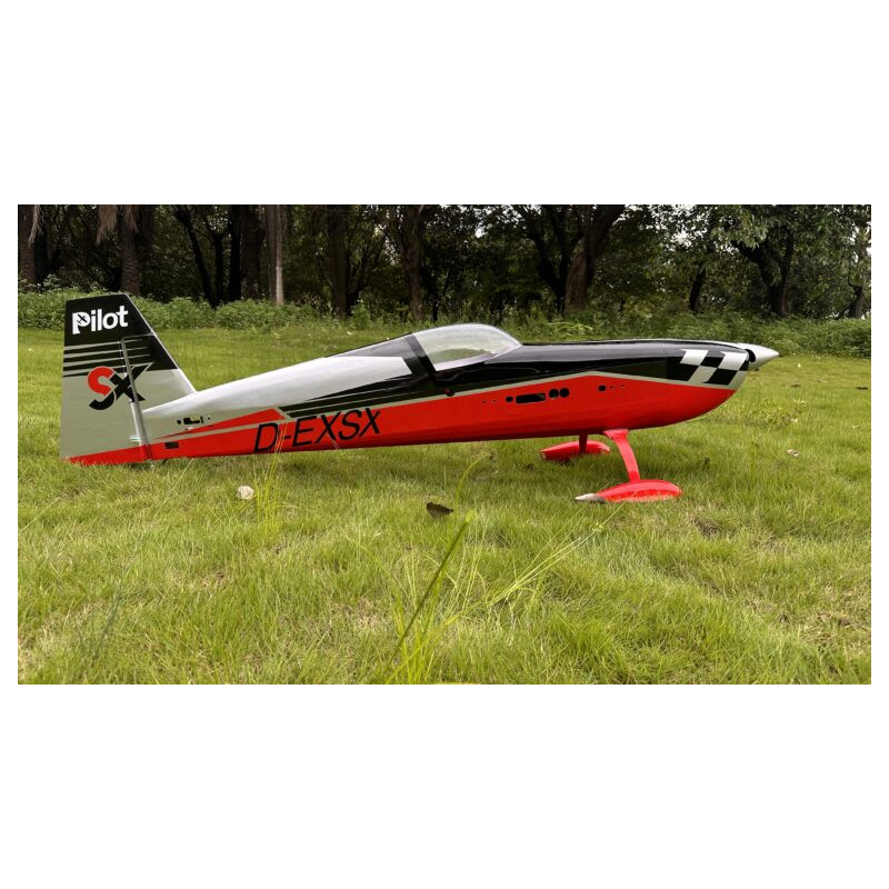 Avion Voltige - EXTRA 330SX - (env. 1,90m) - Gris noir rouge