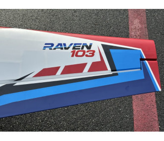 Kunstflugzeug - PilotRC - Raven 103 (ca. 2,62 m) - Blau Weiß Rot