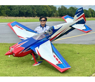 Aereo Acrobatico - PilotRC - Raven 103 (ca. 2,62 m) - Blu Bianco Rosso