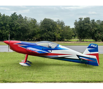 Avión acrobático - PilotRC - Raven 103 (aprox. 2,62 m) - Azul Blanco Rojo