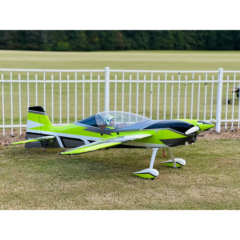 Kunstflugzeug - PilotRC - SBACH342 - (ca. 1,90 m) - grün grau schwarz weiß
