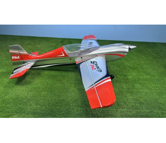 Avion Voltige - PilotRC - SBACH342 - (env. 2.63m) - gris rouge noir