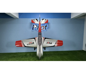Avion Voltige - PilotRC - SBACH342 - (env. 2.63m) - gris rouge noir